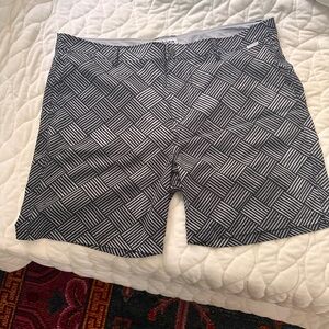 Men's Black and White Patterned Bathing Suit Ibiza Ocean Club